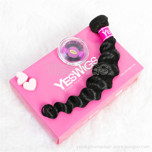 Loose Deep Peruvian Human Hair Bundles In Stock 8-40 Inch Peruvian Loose Deep Wave Hair Extension Weaving Bundles Double Weft